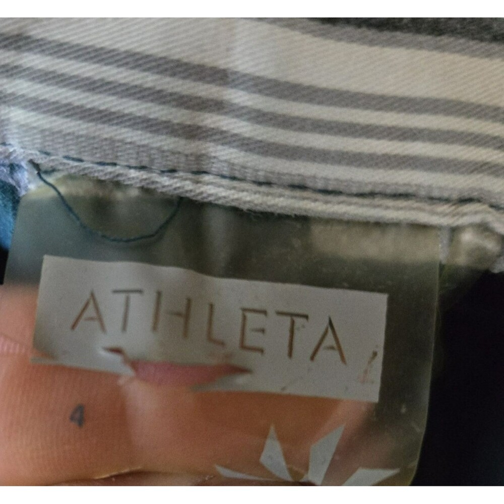 Athleta Women's Size 4 Green Velveteen Straight Leg Pants - Picture 8 of 10